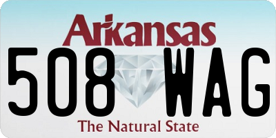 AR license plate 508WAG