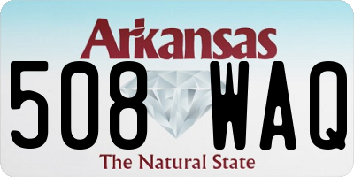 AR license plate 508WAQ