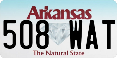 AR license plate 508WAT