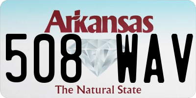 AR license plate 508WAV