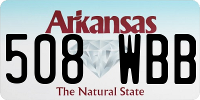 AR license plate 508WBB