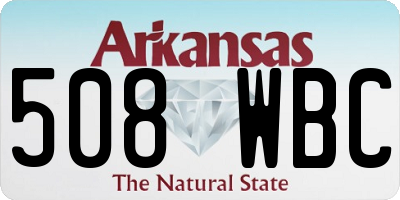 AR license plate 508WBC