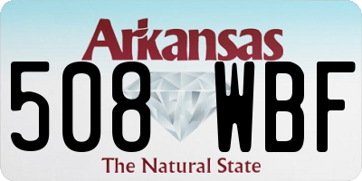 AR license plate 508WBF