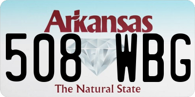 AR license plate 508WBG