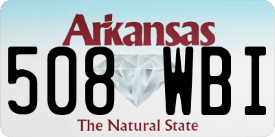 AR license plate 508WBI