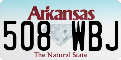 AR license plate 508WBJ