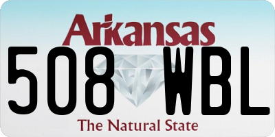 AR license plate 508WBL