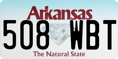 AR license plate 508WBT