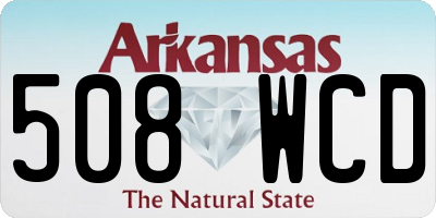 AR license plate 508WCD
