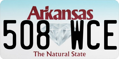 AR license plate 508WCE