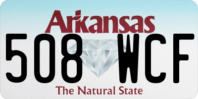 AR license plate 508WCF