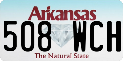 AR license plate 508WCH