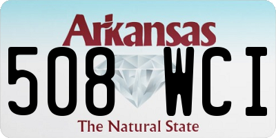 AR license plate 508WCI