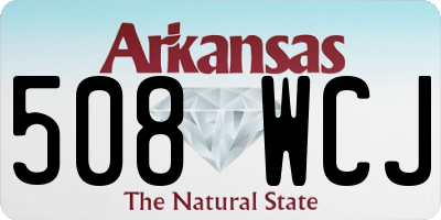 AR license plate 508WCJ