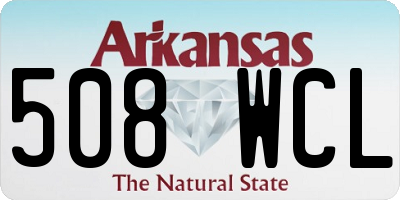 AR license plate 508WCL