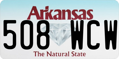 AR license plate 508WCW