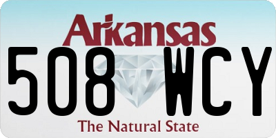 AR license plate 508WCY