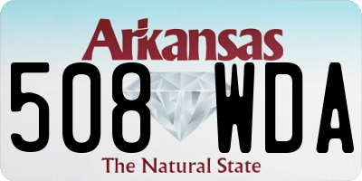 AR license plate 508WDA