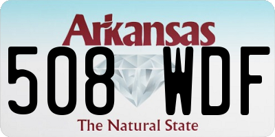 AR license plate 508WDF