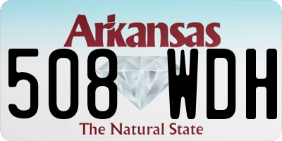AR license plate 508WDH