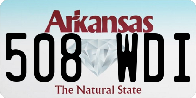 AR license plate 508WDI