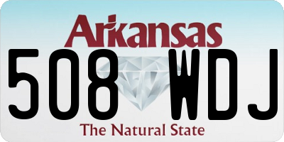 AR license plate 508WDJ