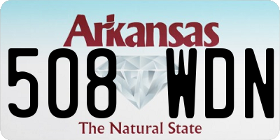 AR license plate 508WDN
