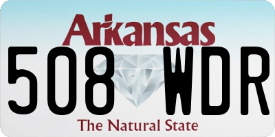 AR license plate 508WDR