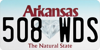 AR license plate 508WDS