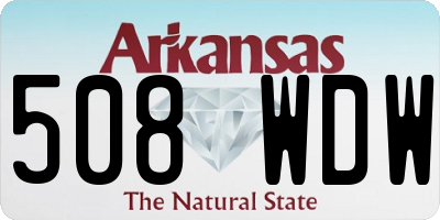 AR license plate 508WDW