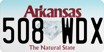 AR license plate 508WDX
