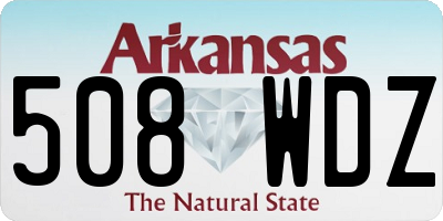 AR license plate 508WDZ