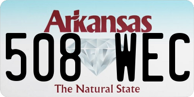 AR license plate 508WEC