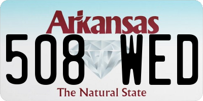 AR license plate 508WED