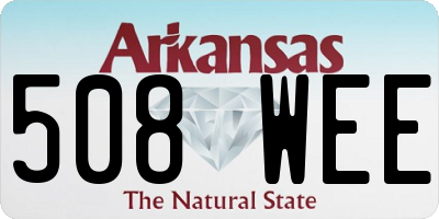 AR license plate 508WEE