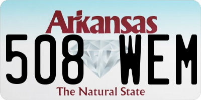 AR license plate 508WEM