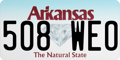 AR license plate 508WEO