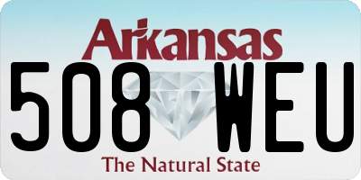 AR license plate 508WEU