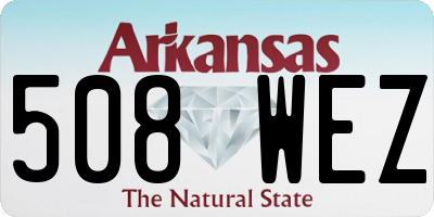 AR license plate 508WEZ