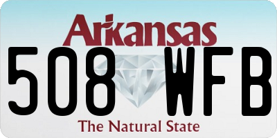 AR license plate 508WFB