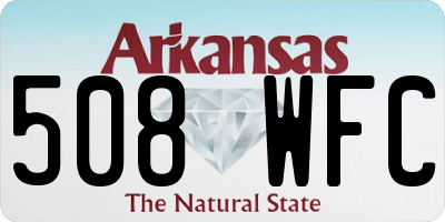 AR license plate 508WFC