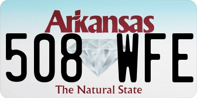 AR license plate 508WFE