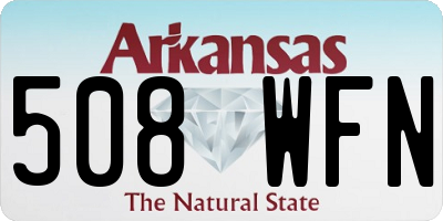 AR license plate 508WFN