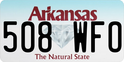 AR license plate 508WFO