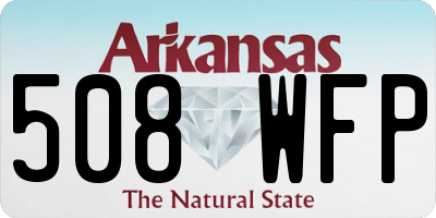 AR license plate 508WFP