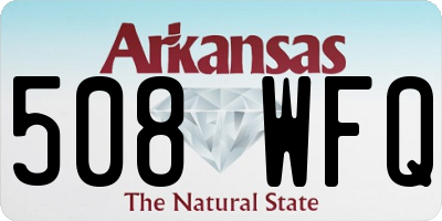 AR license plate 508WFQ
