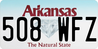 AR license plate 508WFZ