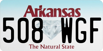AR license plate 508WGF