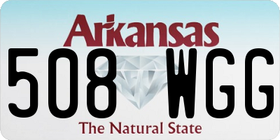 AR license plate 508WGG