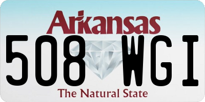 AR license plate 508WGI